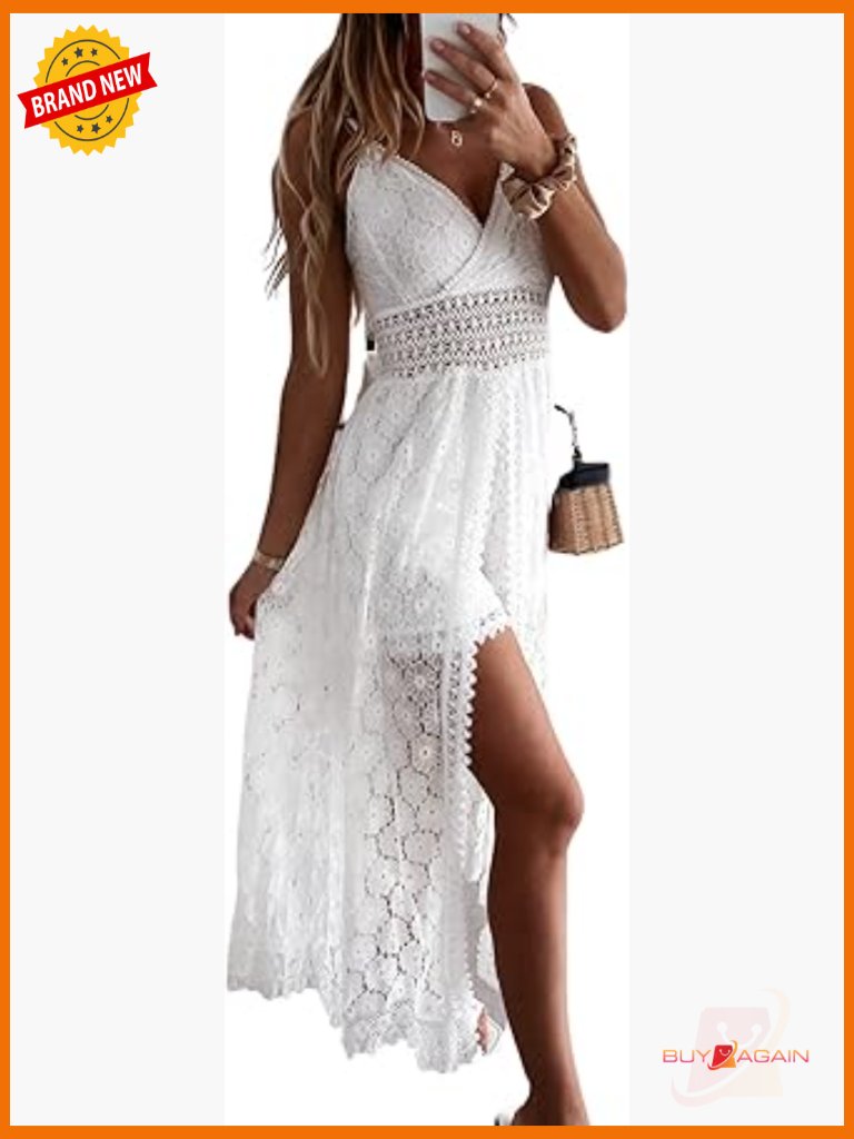 Ruching Smocking Jumpsuit Summer Slip V Neck Backless Maxi High Low